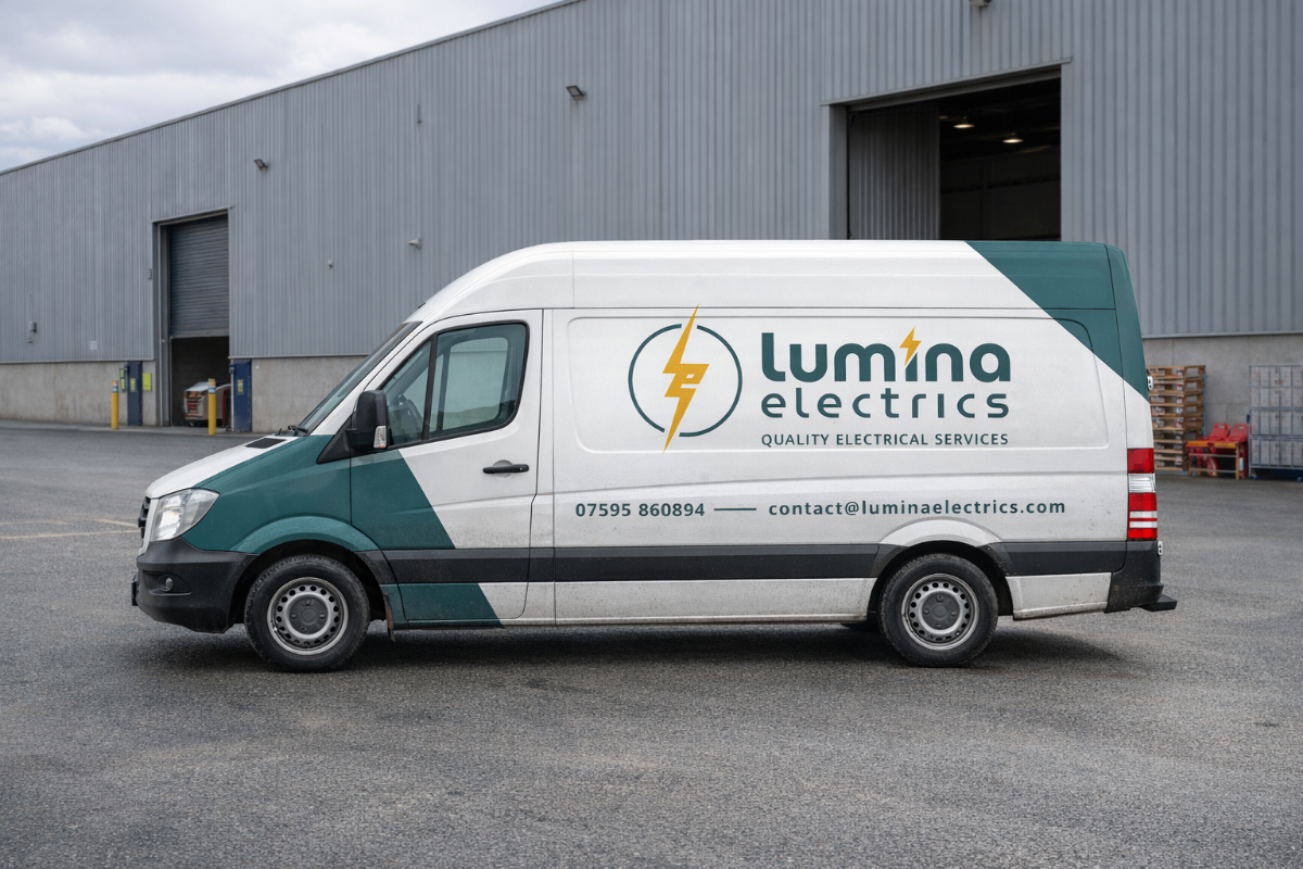 Lumina Electrics Van — Professional Electrical Services Peterborough