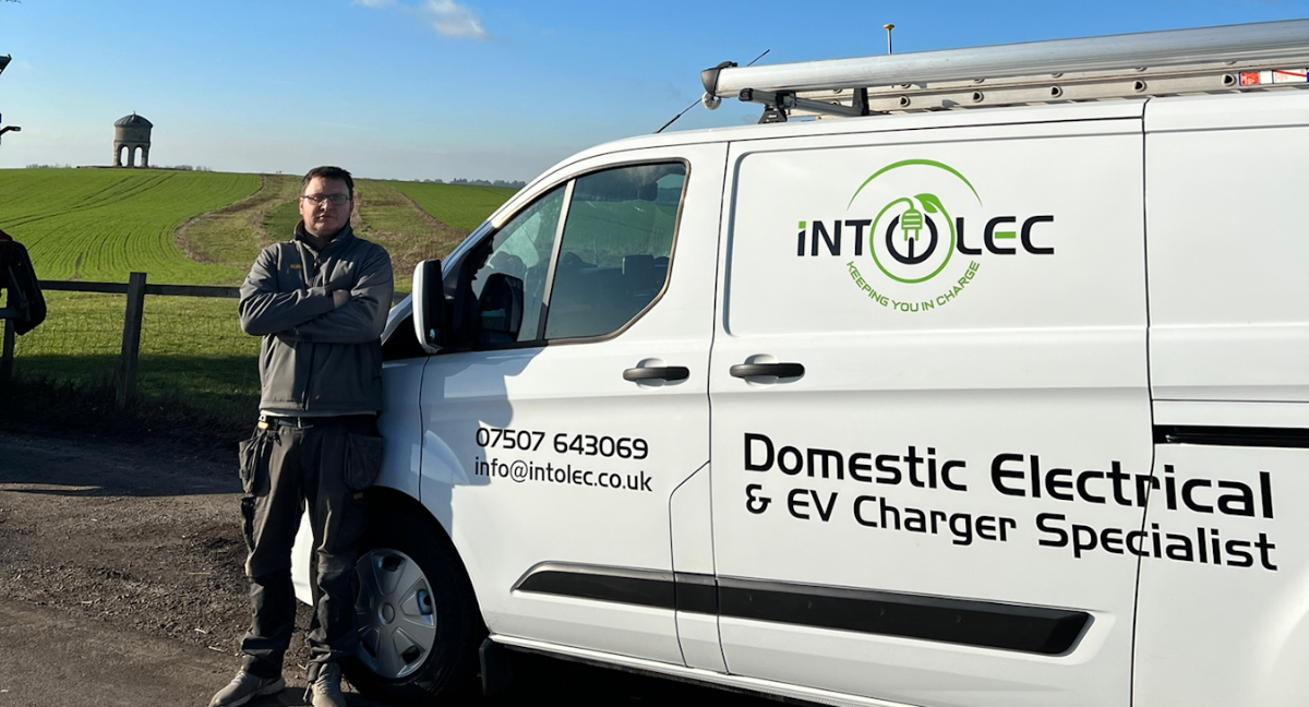 Intolec Ltd electrician and branded van in Leamington Spa