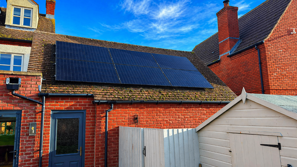Solar panel installation by Intolec Ltd Leamington Spa