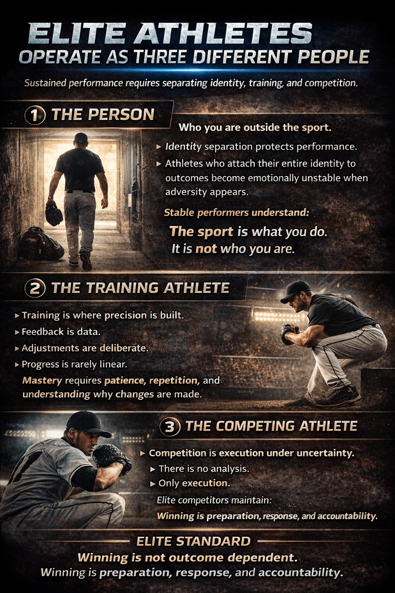 Elite Athletes Operate as Three Different People