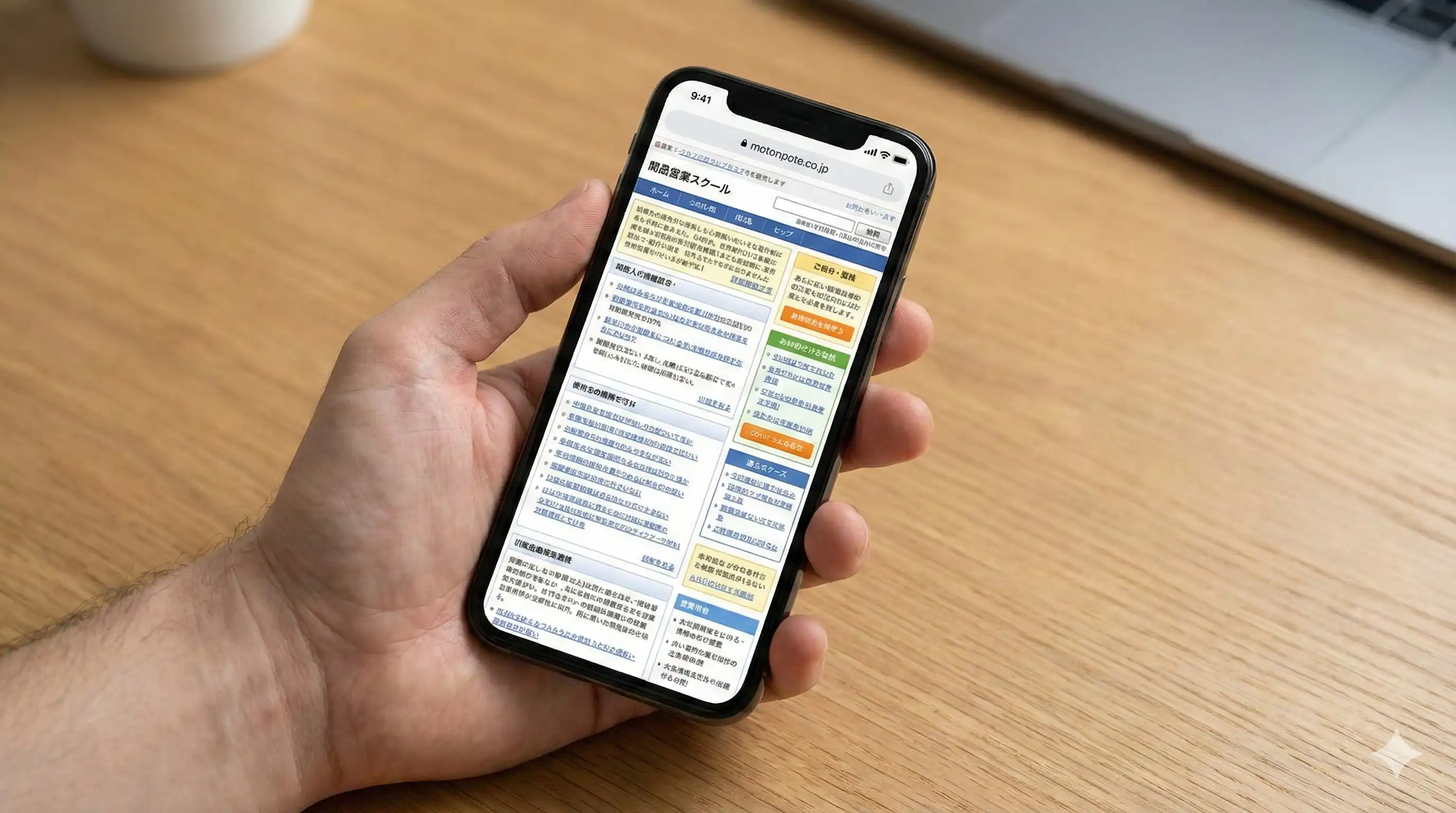 見づらいサイト