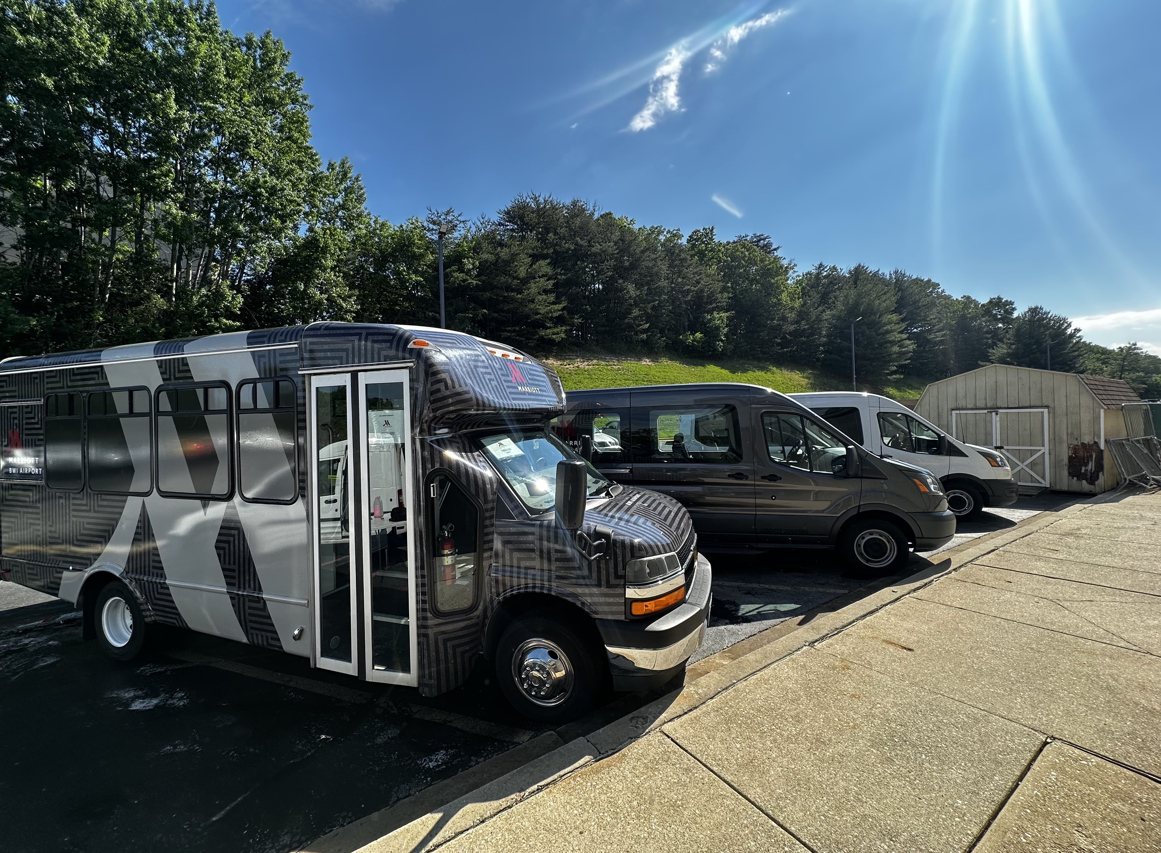 Professional fleet management service showing multiple commercial vehicles with pristine condition and uniform appearance in Glen Burnie Maryland