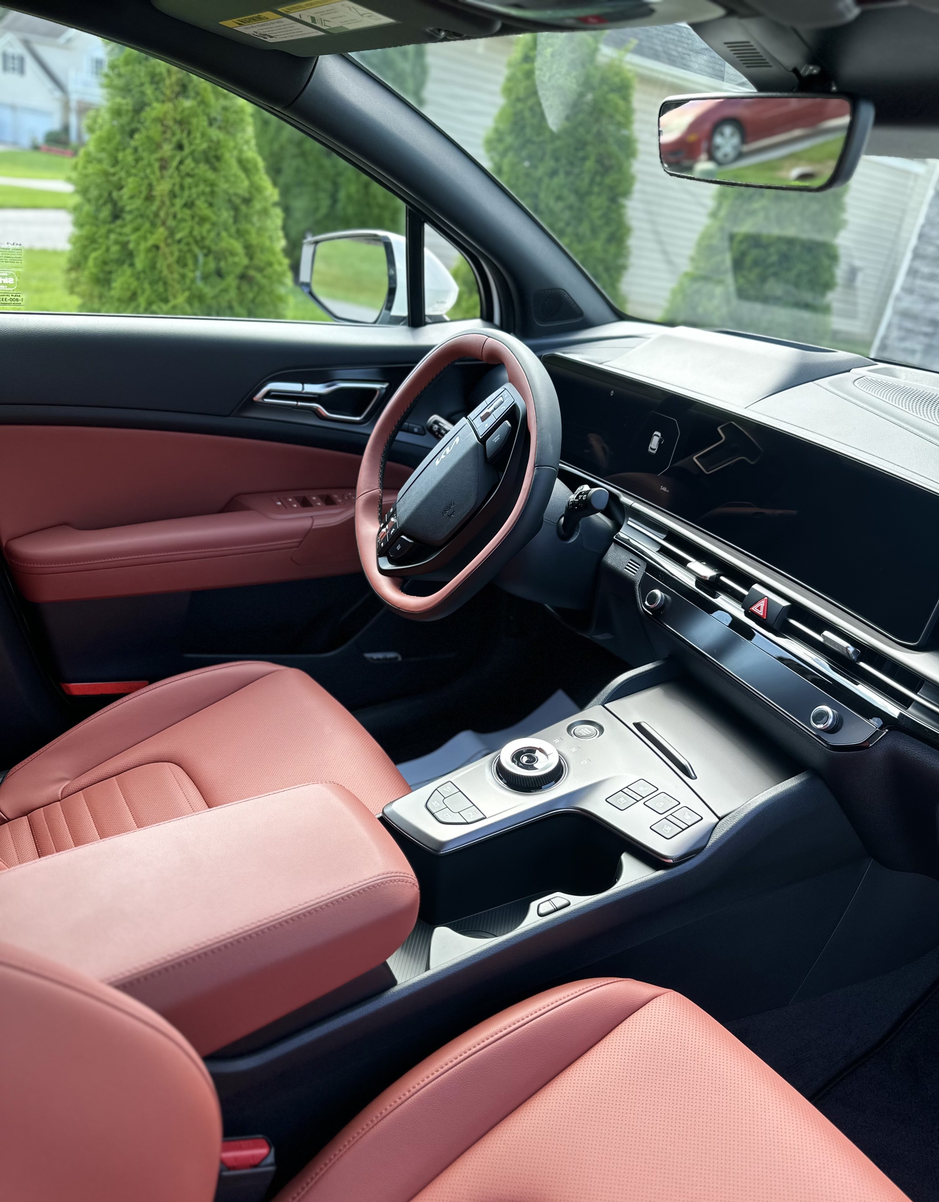 2023 Audi A8 Interior interior detailing project showing pristine leather conditioning and deep cleaning in Glen Burnie Maryland
