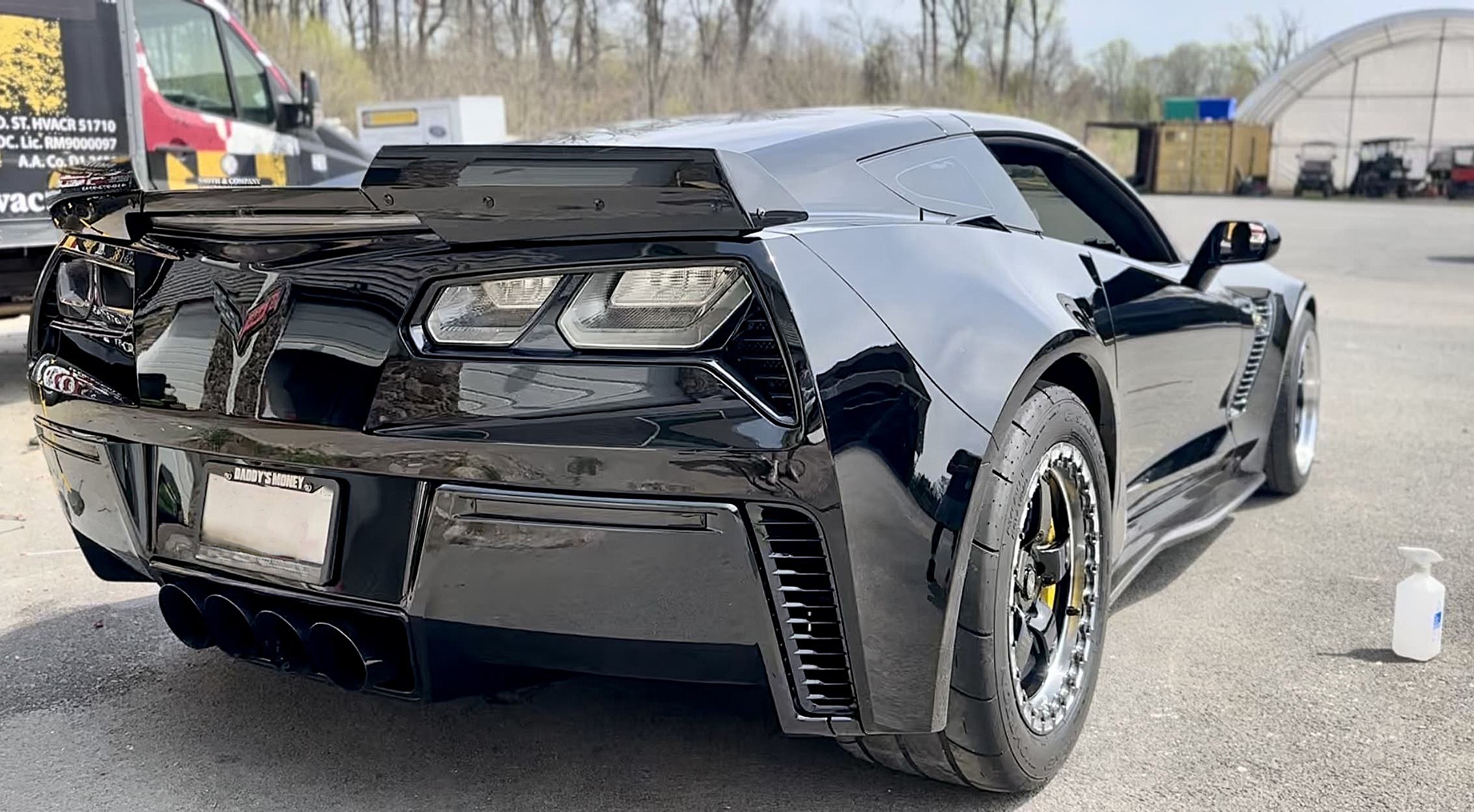 2018 Chevrolet Corvette Z06 ceramic coating project showing flawless finish and mirror-like shine in Glen Burnie Maryland