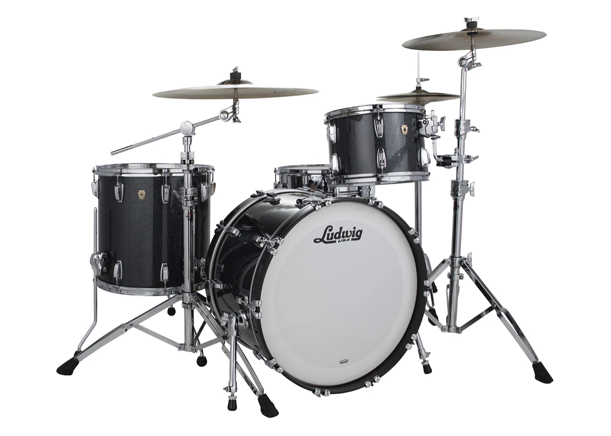 Ludwig Classic Maple Black Glass