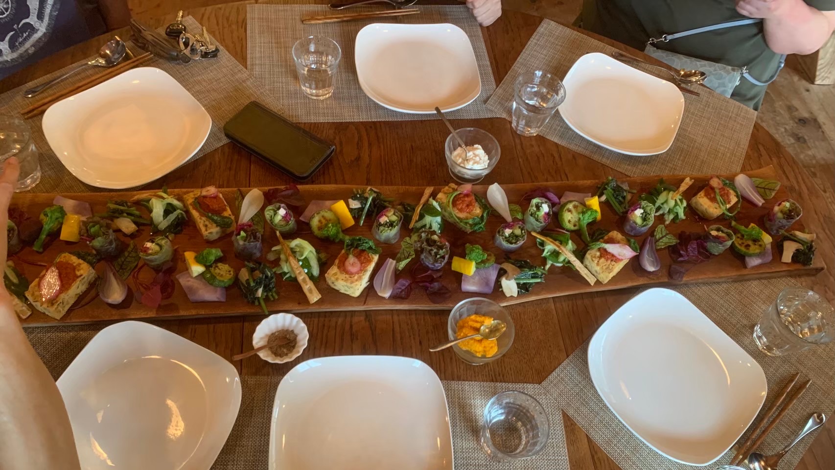 リトリート中の食事 1