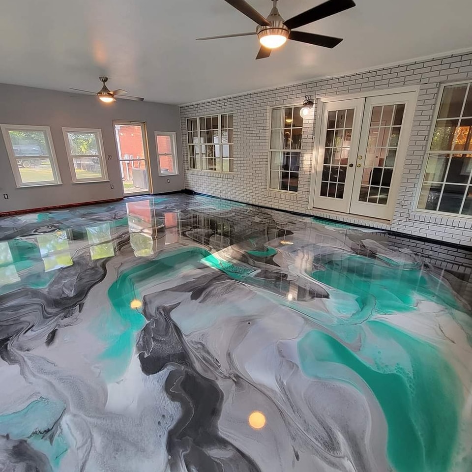 Metallic Epoxy Example 2