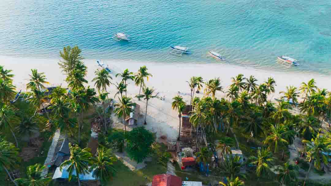 Aerial view of Punta Sebaring, Balabac