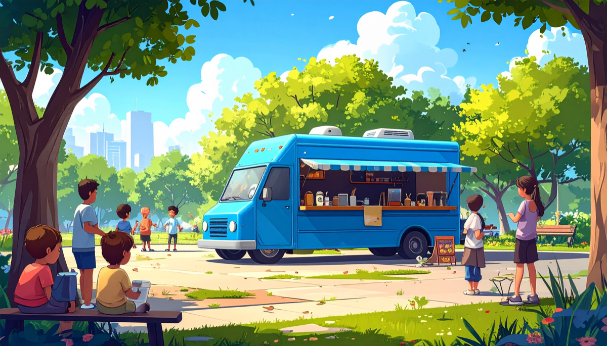 Blue Koala Coffee Van