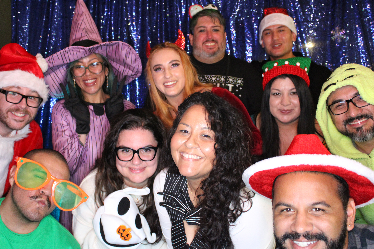 Photo booth at corporate event