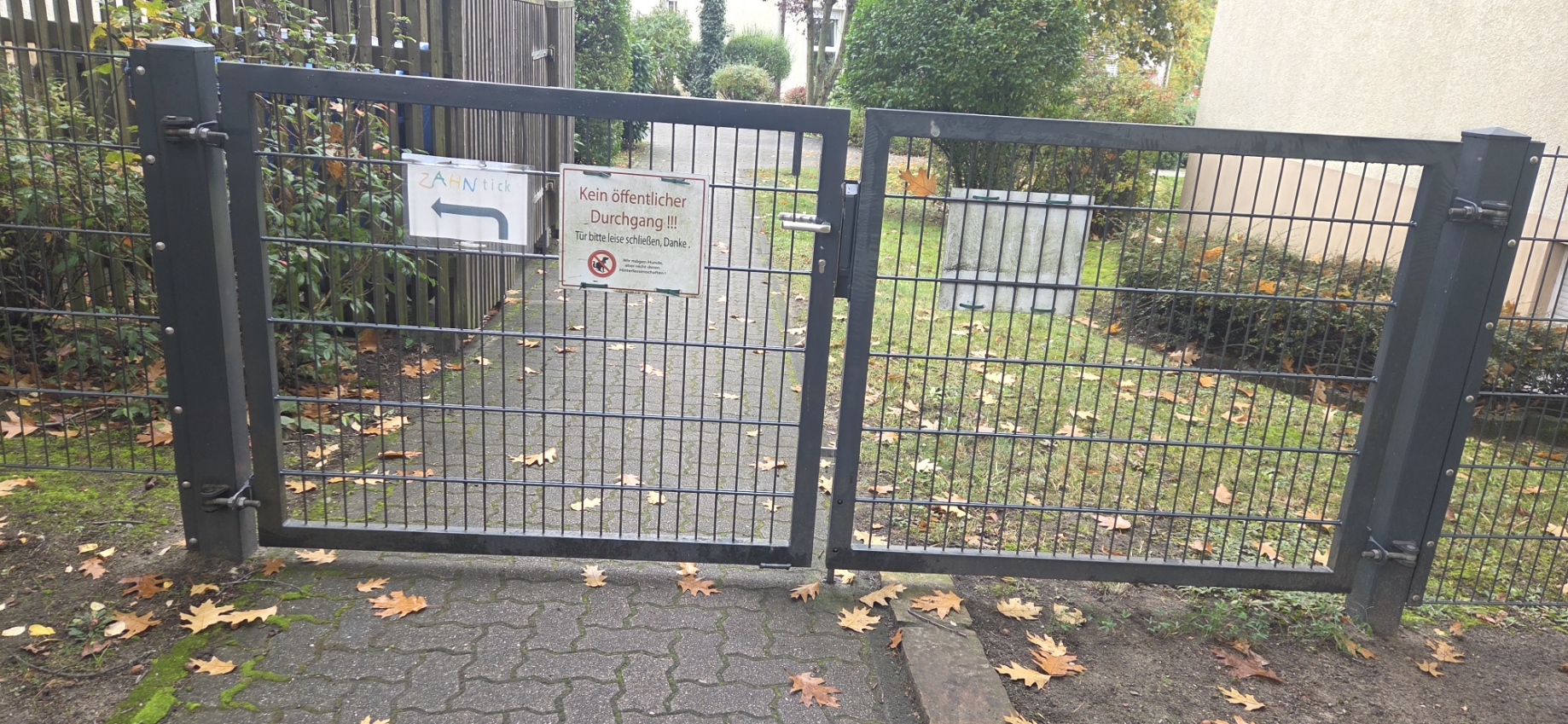 Zaunaufstellung