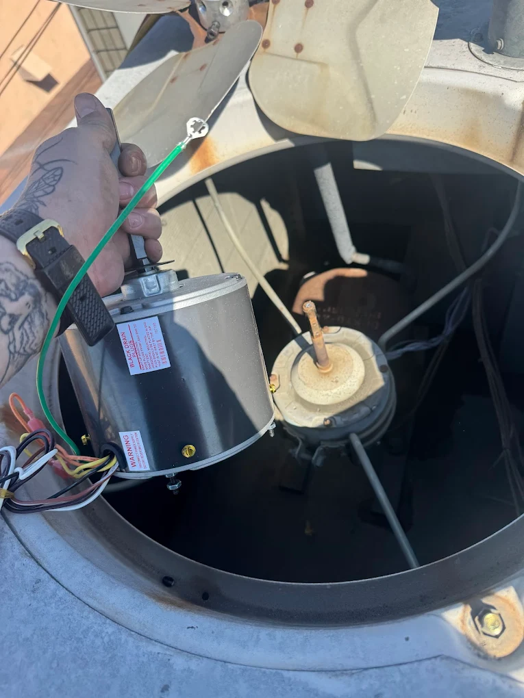 AC4LESS technician on the job