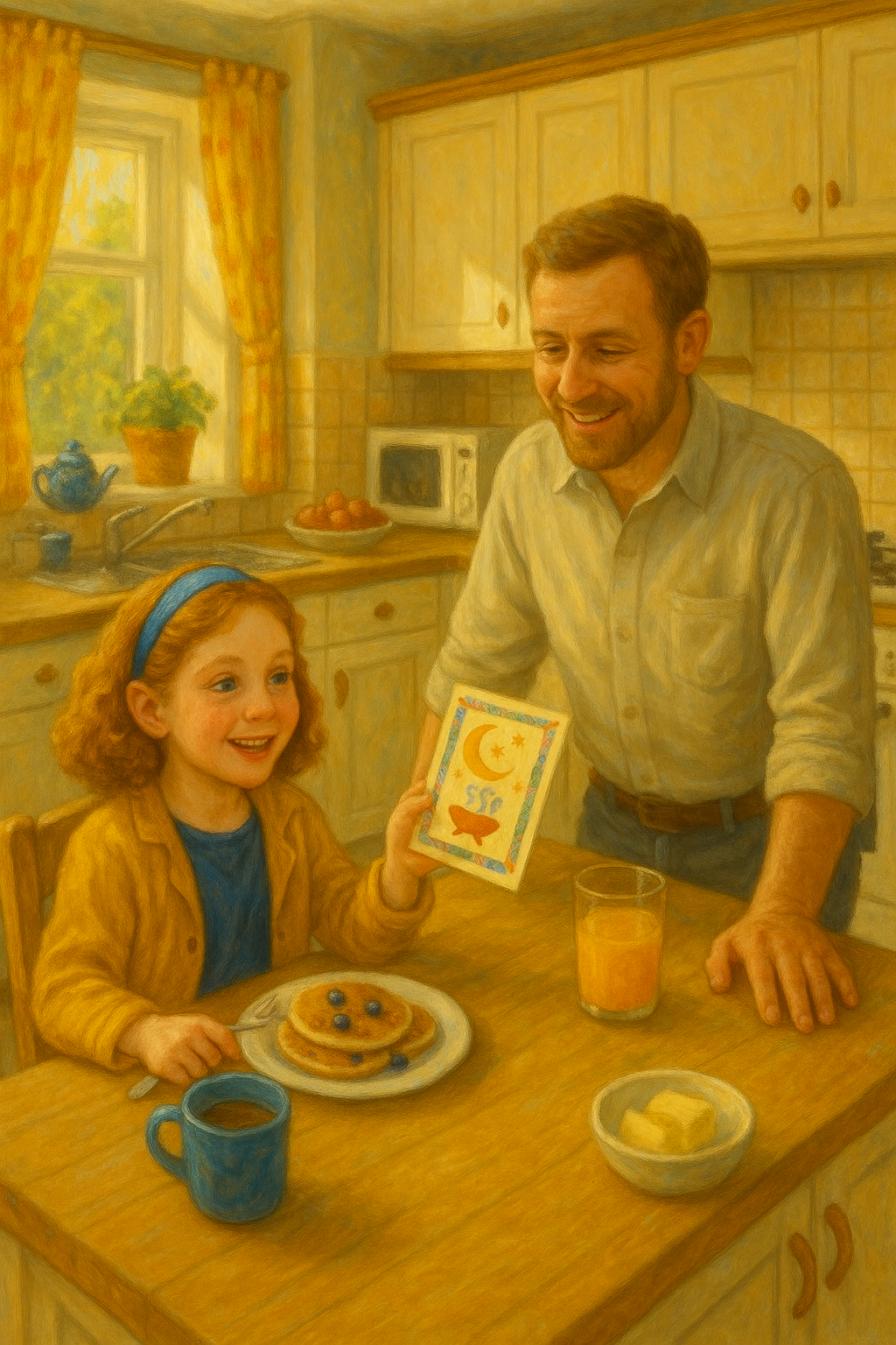 Rose meeting customers at Mo's BBQ