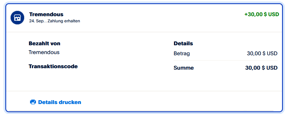 Auszahlungsbeweis Scrambly