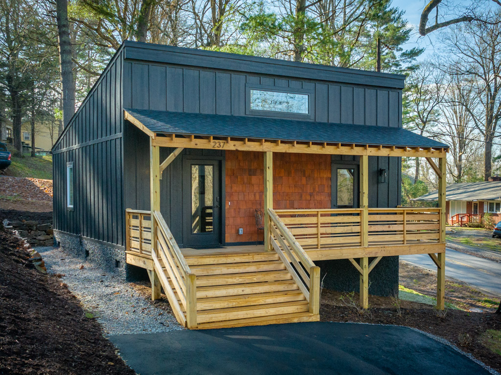 Outdoor seating area with scenic surroundings at Our Mountain Retreat