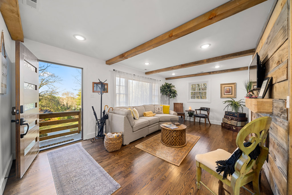 Mountain retreat deck with panoramic views
