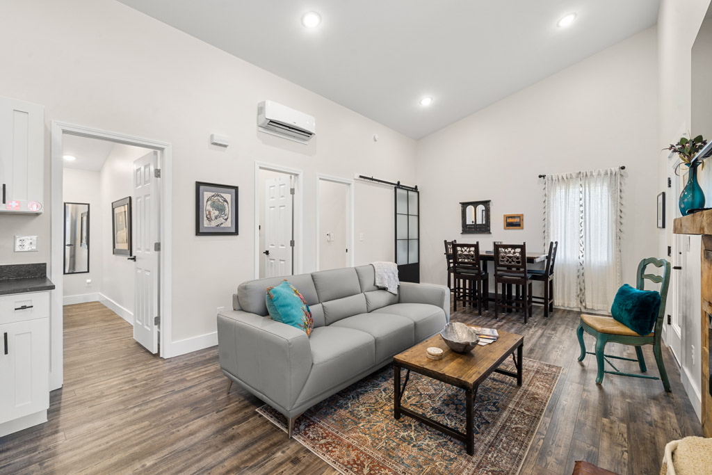 Spacious living room at Our Mountain Retreat with comfortable seating