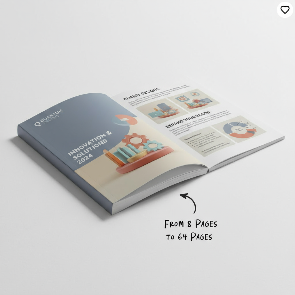 8.5 x 11 Saddle Stitch Booklet - View 2