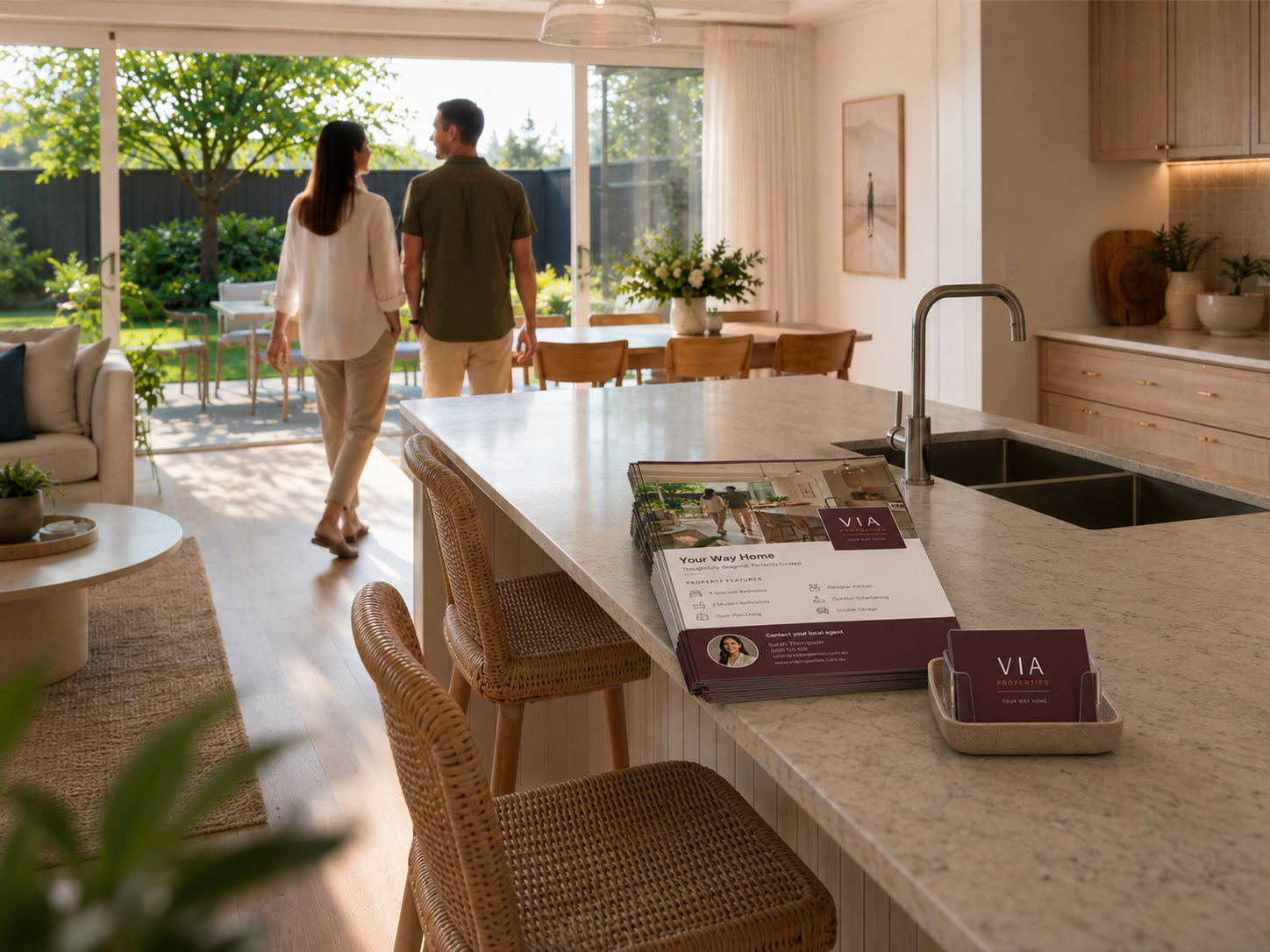 Couple viewing a home