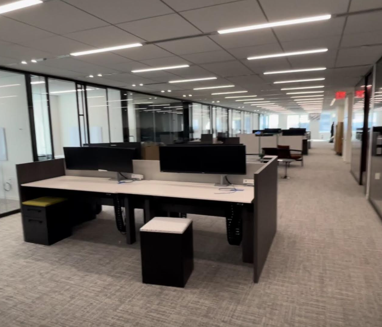 Equipment staging and preparation area Equipment staging and preparation area