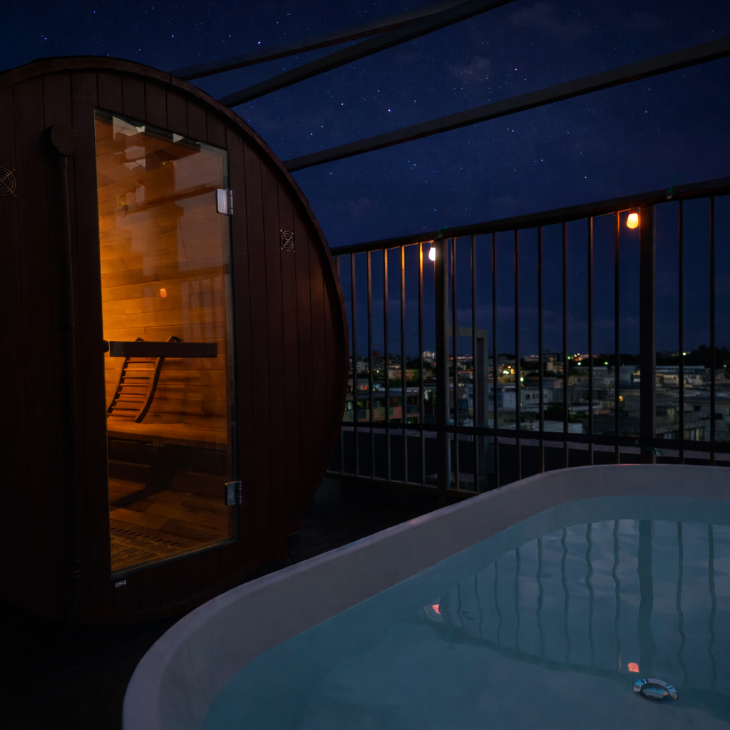 宮古島の穴場 SORA SAUNAS 外気浴スペース