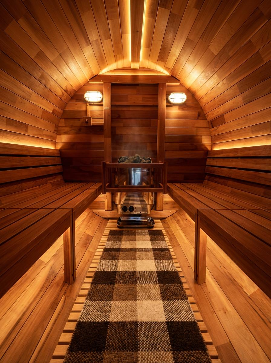 宮古島サウナ個室 バレルサウナ内装