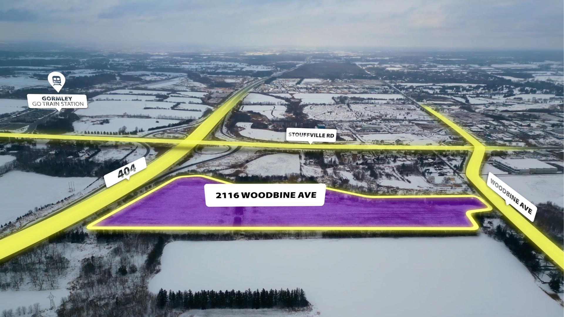 Aerial office building top view