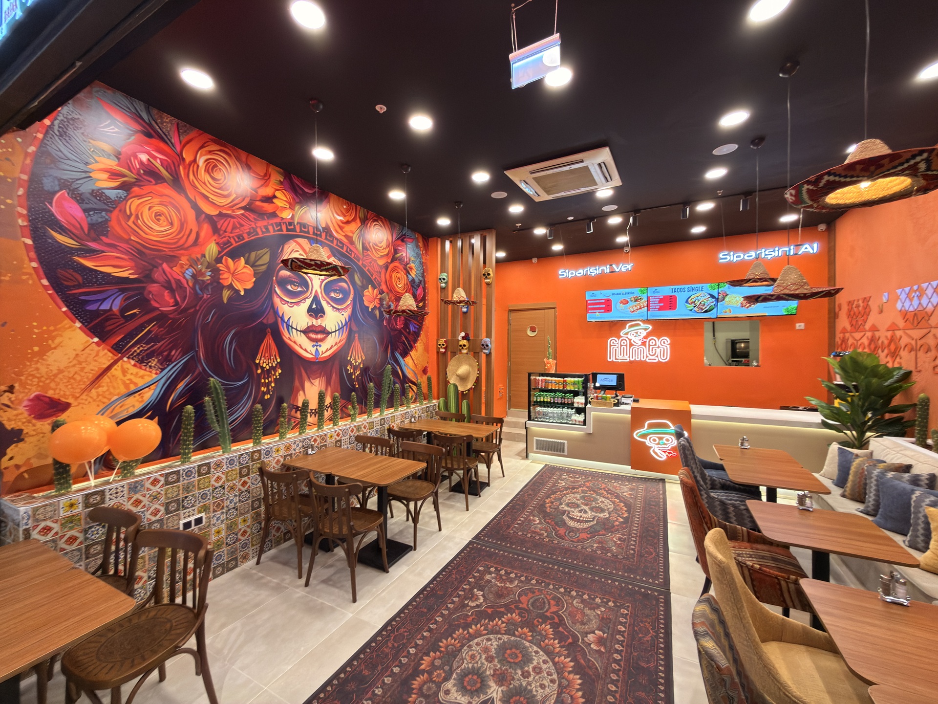 Flames Mexico Yemekler