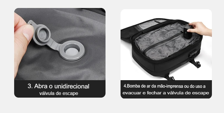 Conecte a bomba de compressão