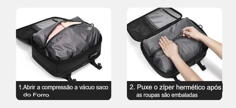 Pressione e veja o espaço dobrar