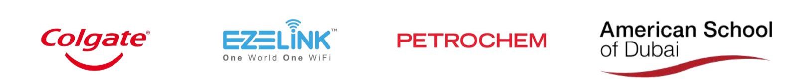 Trusted by leading companies including Colgate, EZELink, Petrochem, and American School of Dubai