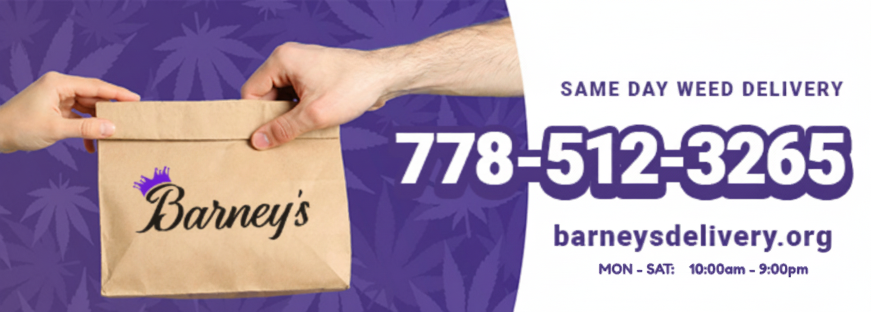 Same Day Weed Delivery - Barneys Delivery