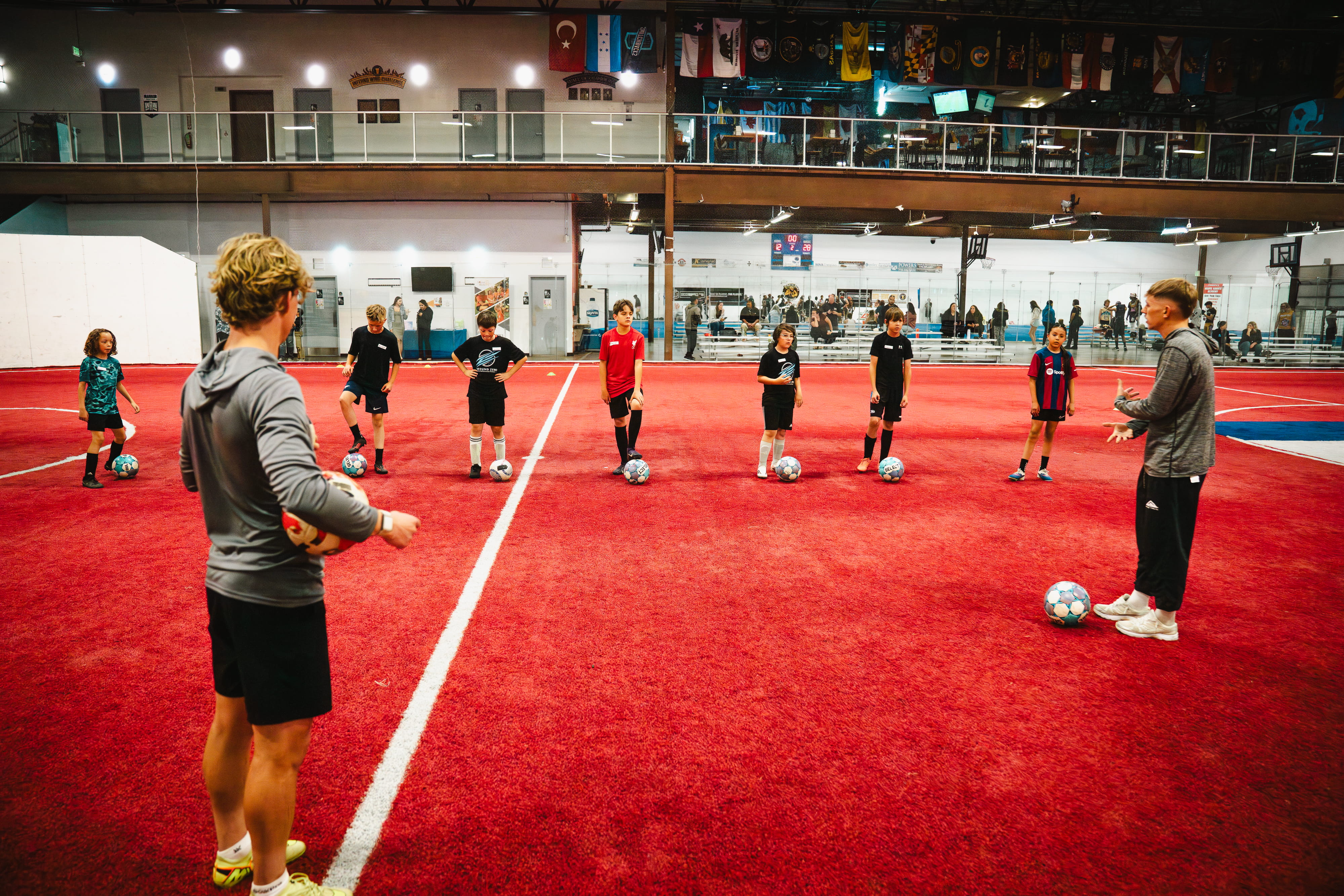 Soccer camp training