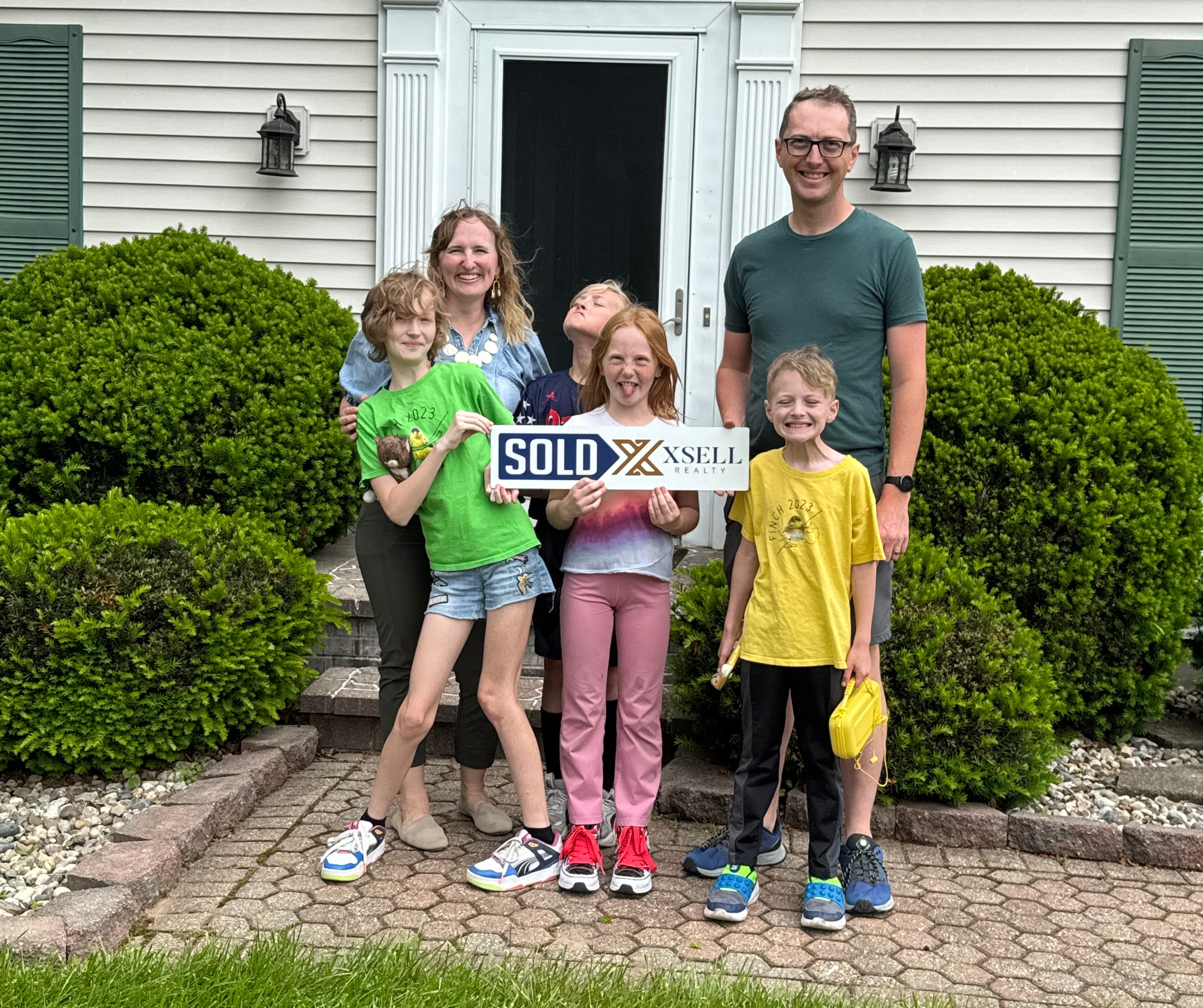 Happy homebuyers with keys