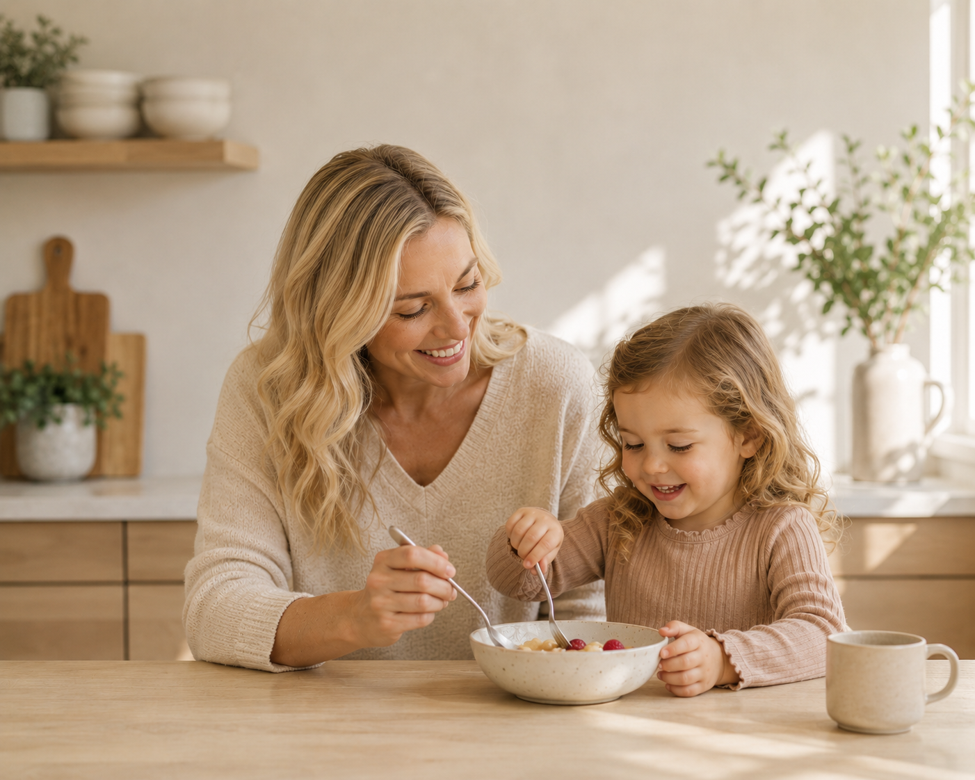 A calm, connected family mealtime