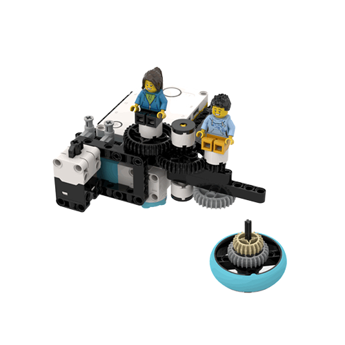 紙飛行機とコマ 2