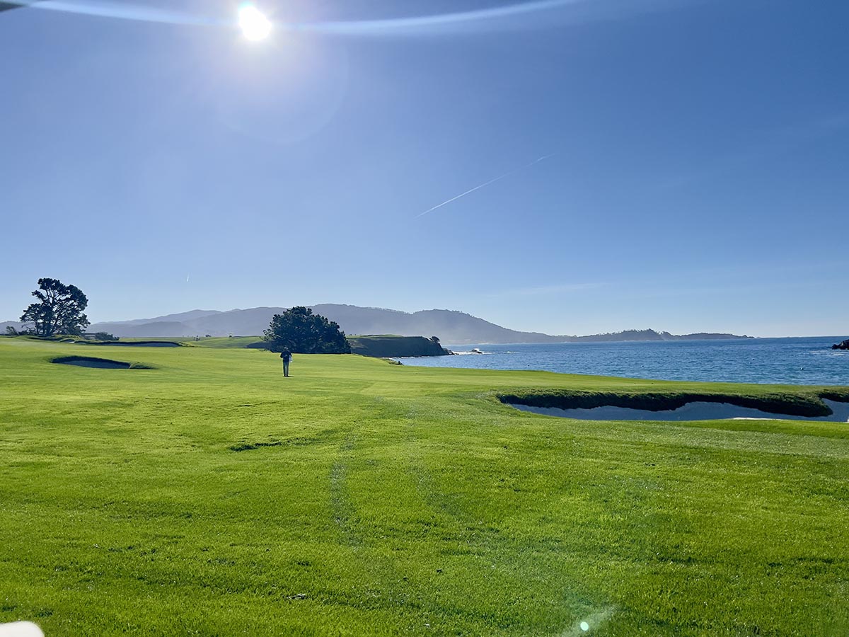 Aerial view of a world-class golf course at golden hour — Bucket List Golf 2026 upcoming events