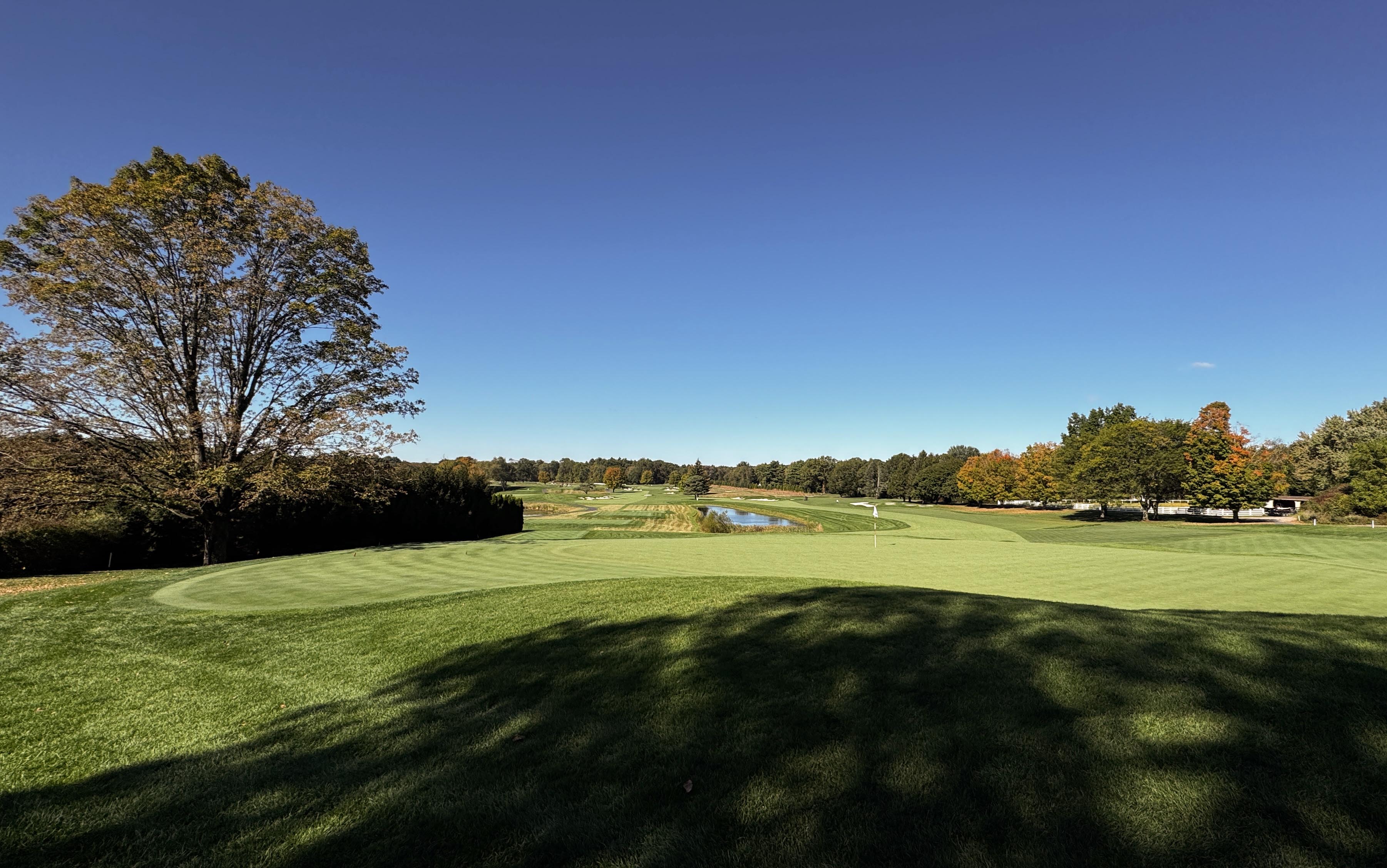 GreatHorse clubhouse perched on the hill