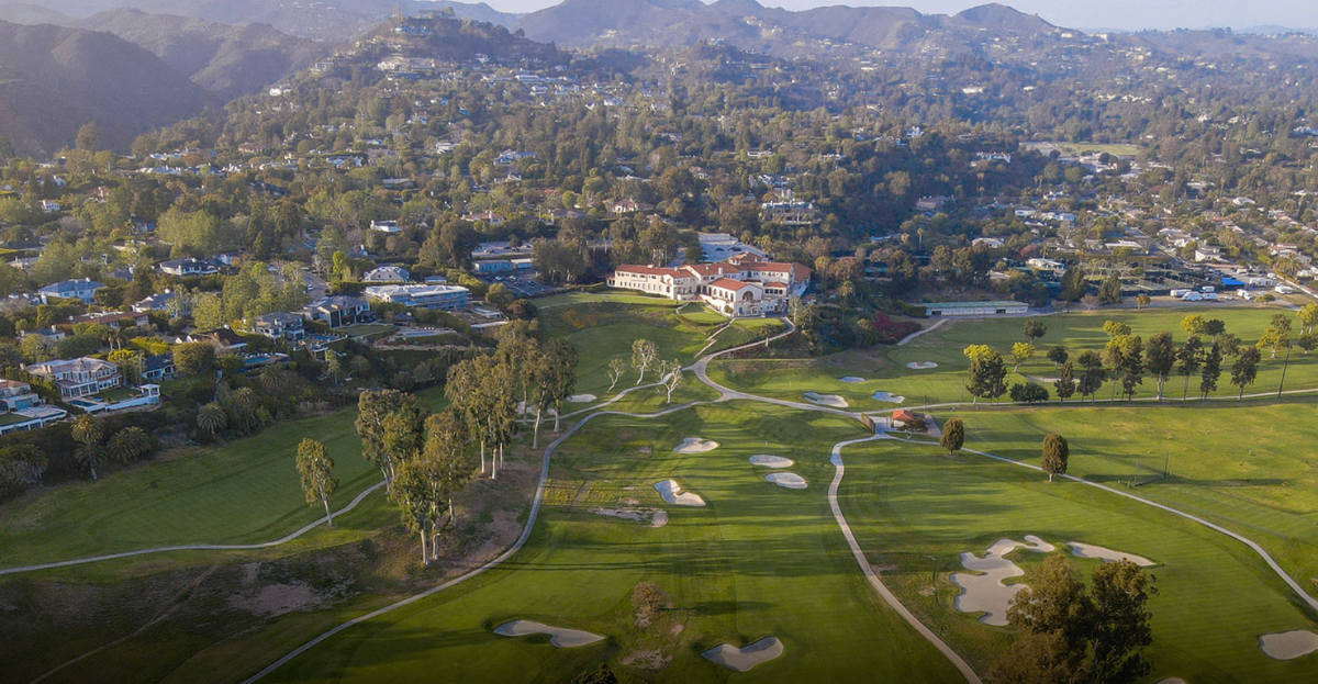 Riviera Country Club - Championship Golf Course Pacific Palisades CA Riviera Country Club championship golf course with pristine fairways and strategic bunkers