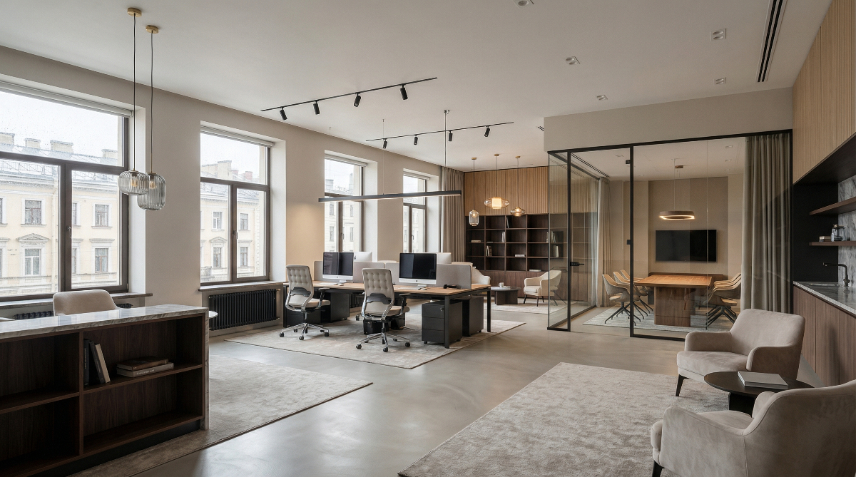 Ремонт офиса на Старо-Петергоффском пр-кте