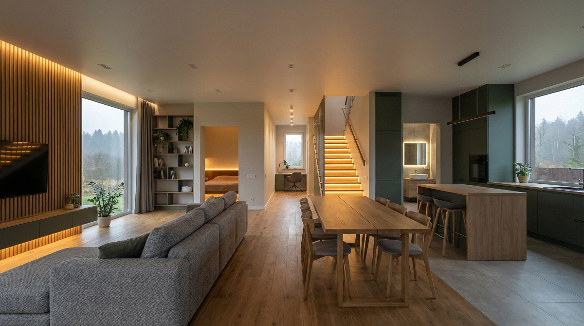 Ремонт загородного дома в КП ОккерВилла