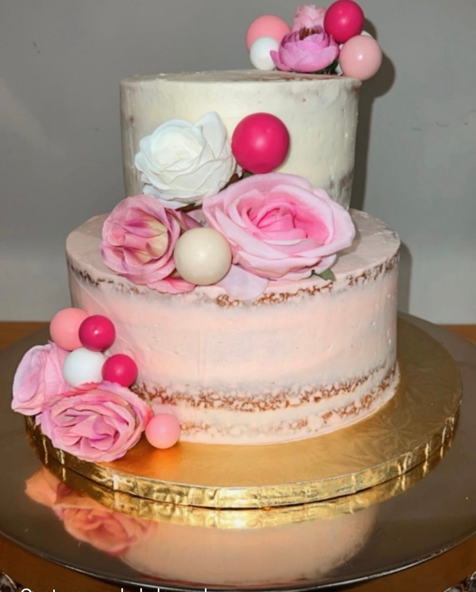 Custom Made 2 Tiered Birthday Cake