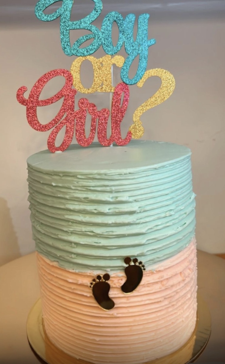 Gender Reveal Cake