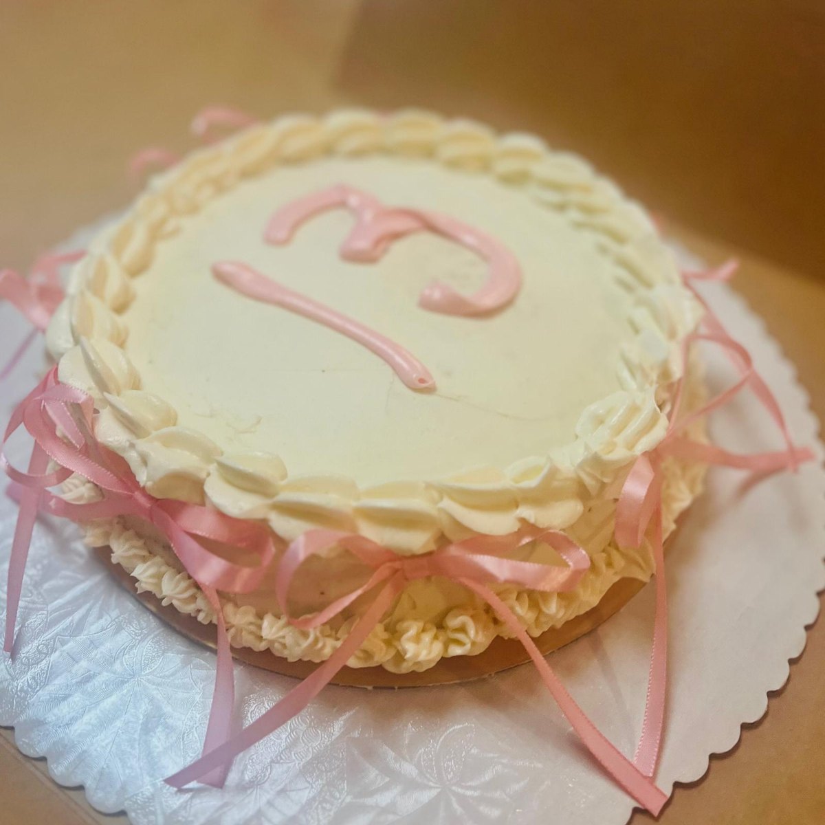 Pretty Ribbon Cake
