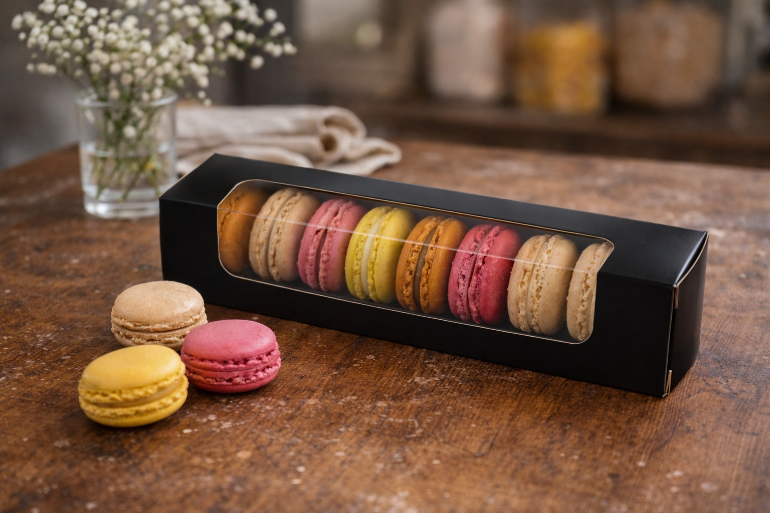 Coffret de 10 macarons
