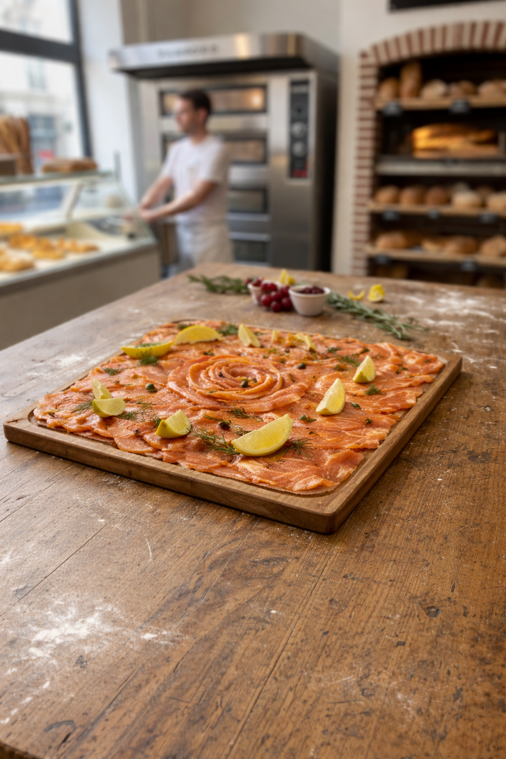 Plateau de saumon fumé