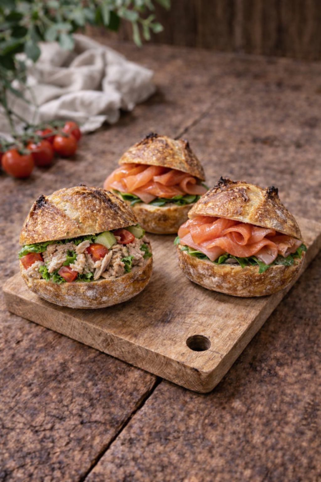 Plateau de 15 petits pains gourmets – Côté Mer