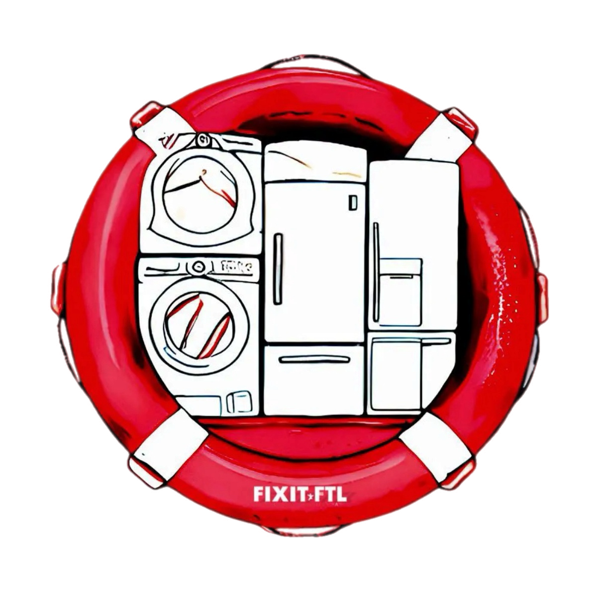 Professional appliance repair technician at work