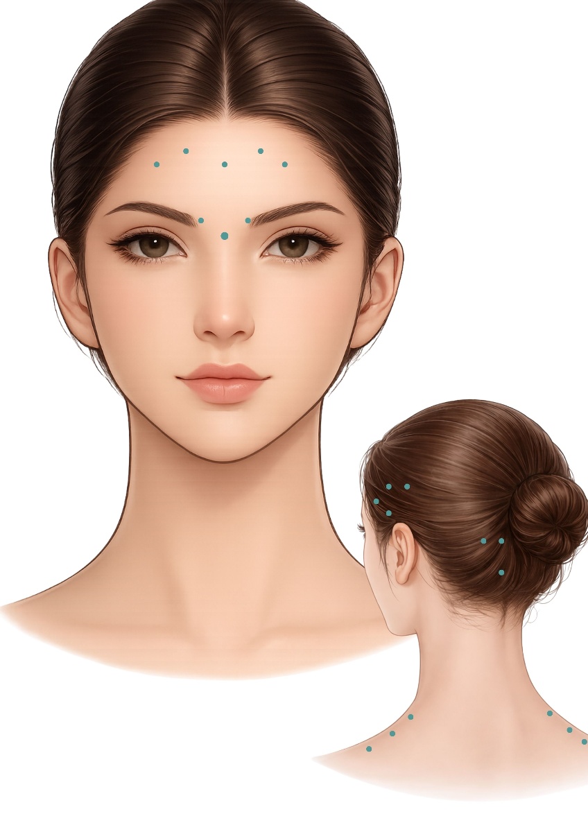 Medisinsk behandling ved kronisk migrene i Bergen – behandlingspunkter i hode, nakke og skuldre