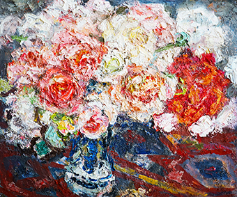 朝井閑右衛門 「薔薇」